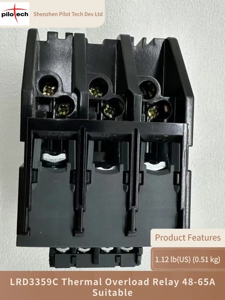 LRD3359C Thermal Overload Relay 48-65A Suitable for contactors LC1D80-D95
LRD3359C Thermal Overload Relay 48-65A Suitable for contactors LC1D80-D95