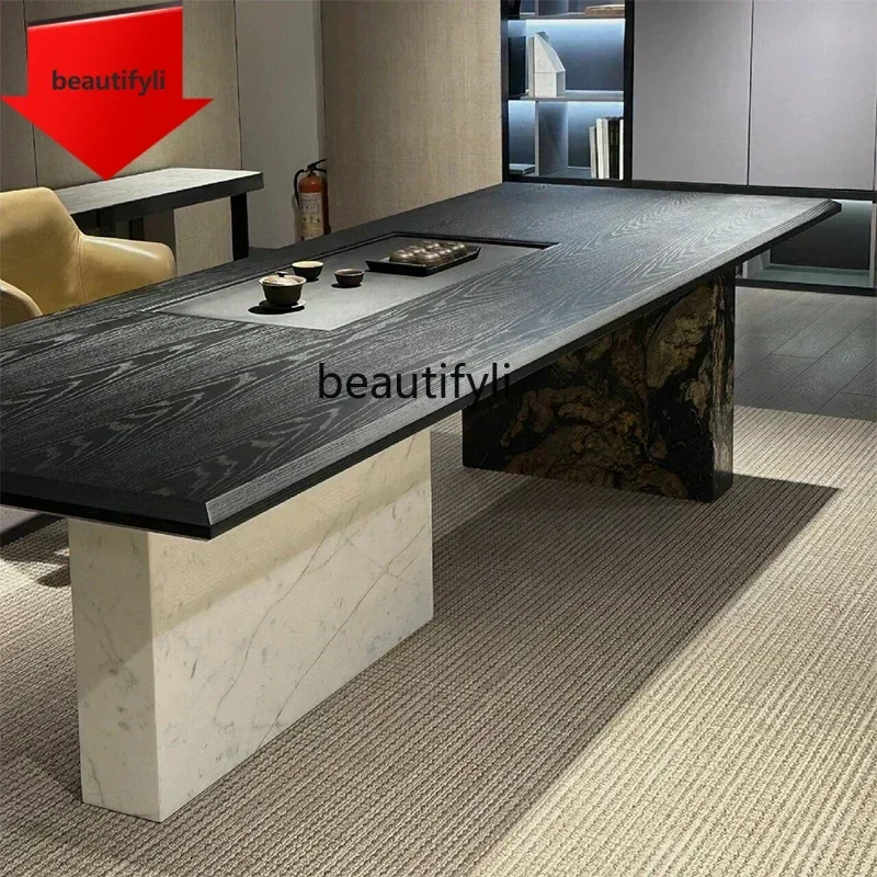Q181 lbDesigner solid wood tea table light luxury modern high-end marble creative tea table
Q181 lbDesigner solid wood tea table light luxury modern high-end marble creative tea table