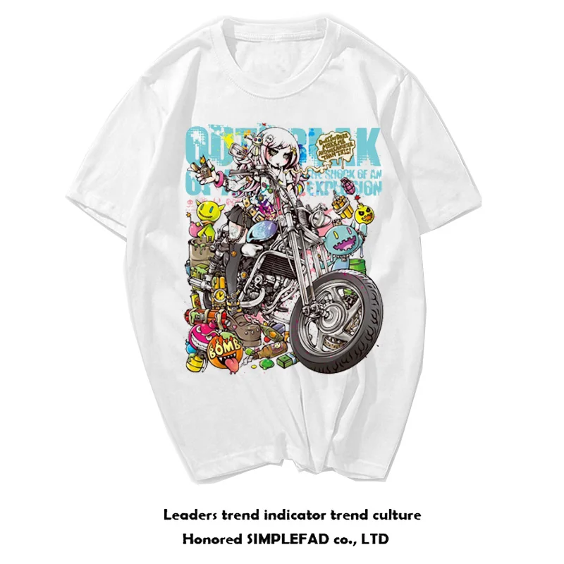 American Retro Harajuku Cartoon Graffiti T-shirt Motorcycle Japanese Hip Hop Street Locomotive Short Sleeve
American Retro Harajuku Cartoon Graffiti T-shirt Motorcycle Japanese Hip Hop Street Locomotive Short Sleeve