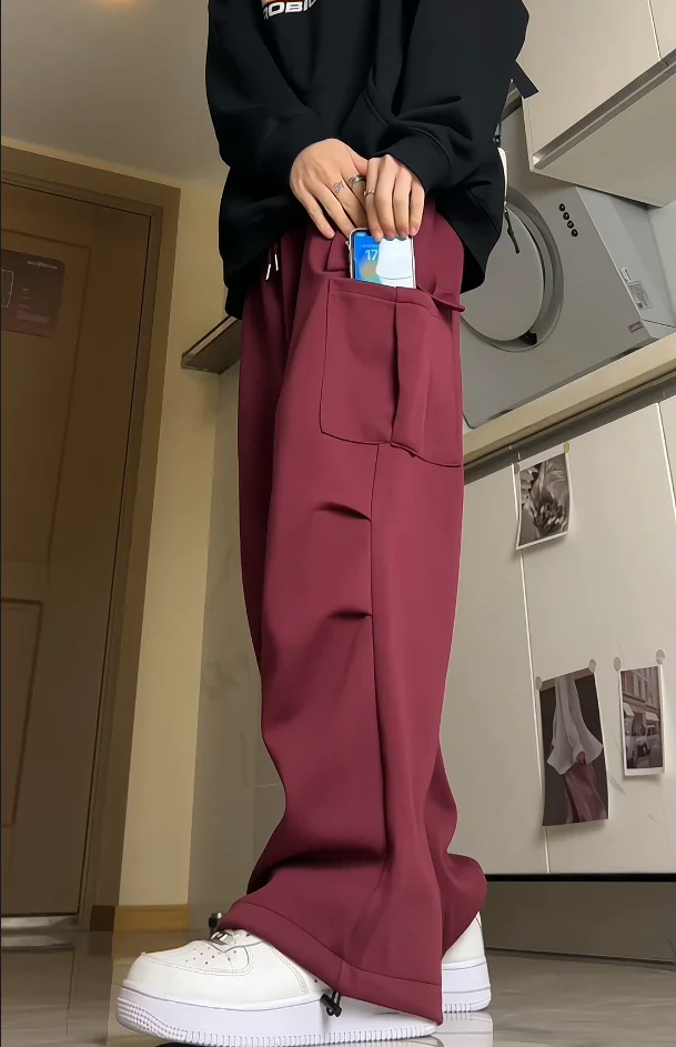 Men's Casual Loose Drapey Straight Leg Pants Spring Autumn Faionable American Retro Sport Trousers High Waist Long Pants
Men's Casual Loose Drapey Straight Leg Pants Spring Autumn Faionable American Retro Sport Trousers High Waist Long Pants