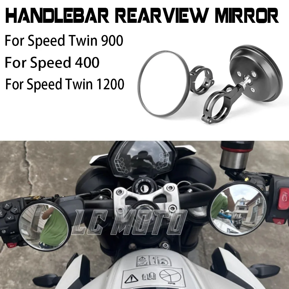 For Speed Twin 900 1200 Speed 400 Motorcycle 7/8"22MM Handlebar Mirrors Kit CNC Retro Round Mirror Wide Angle Convex Mirror
For Speed Twin 900 1200 Speed 400 Motorcycle 7/8"22MM Handlebar Mirrors Kit CNC Retro Round Mirror Wide Angle Convex Mirror