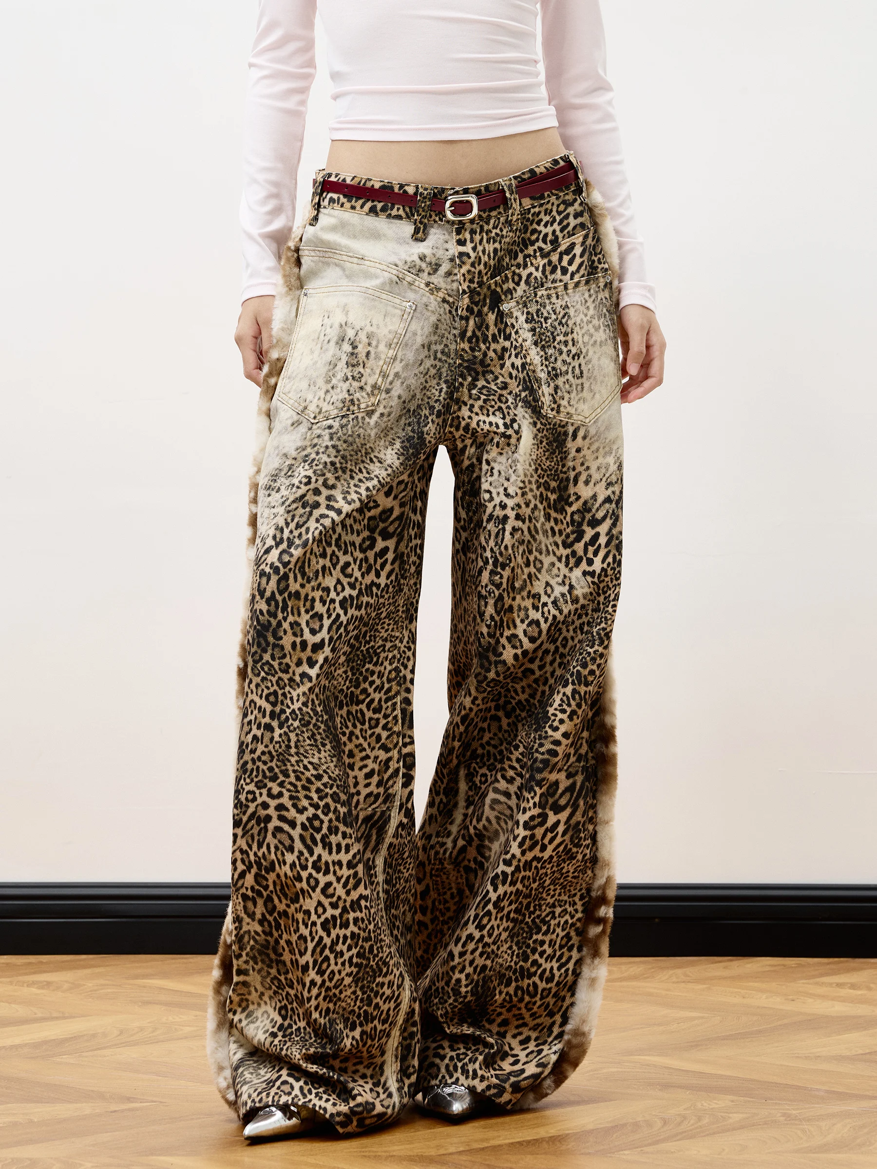 JUNECUT американские брюки из искусственного меха с леопардовым принтом, широкие брюки, дизайн, лето, осень, зима, весна, l талия
JUNECUT американские брюки из искусственного меха с леопардовым принтом, широкие брюки, дизайн, лето, осень, зима, весна, l талия