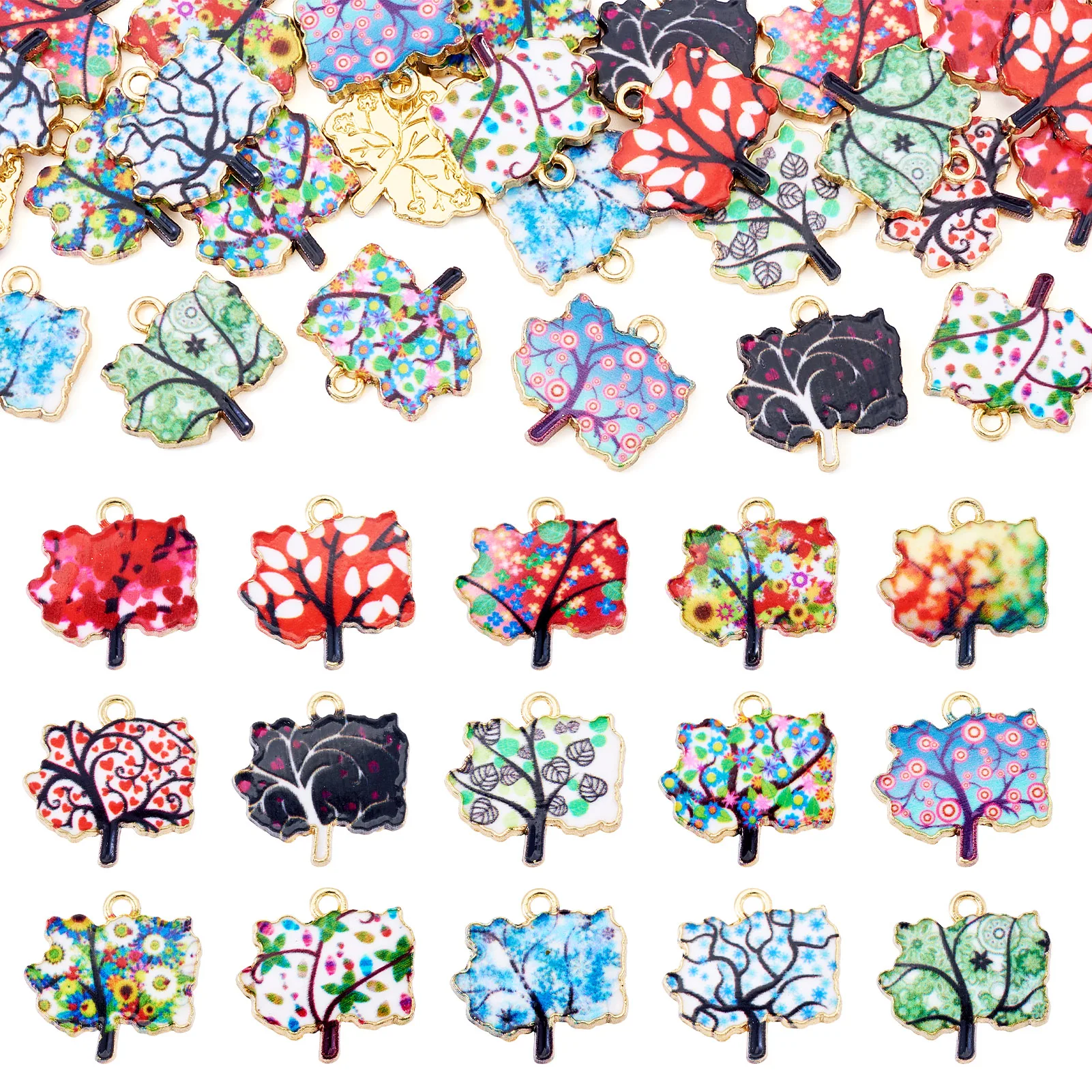 1 Set Colorful Tree Alloy Enamel Leaf Charms Pendants for Women DIY Jewelry Making Cute Earring Necklace Bracelet Accessories
1 Set Colorful Tree Alloy Enamel Leaf Charms Pendants for Women DIY Jewelry Making Cute Earring Necklace Bracelet Accessories