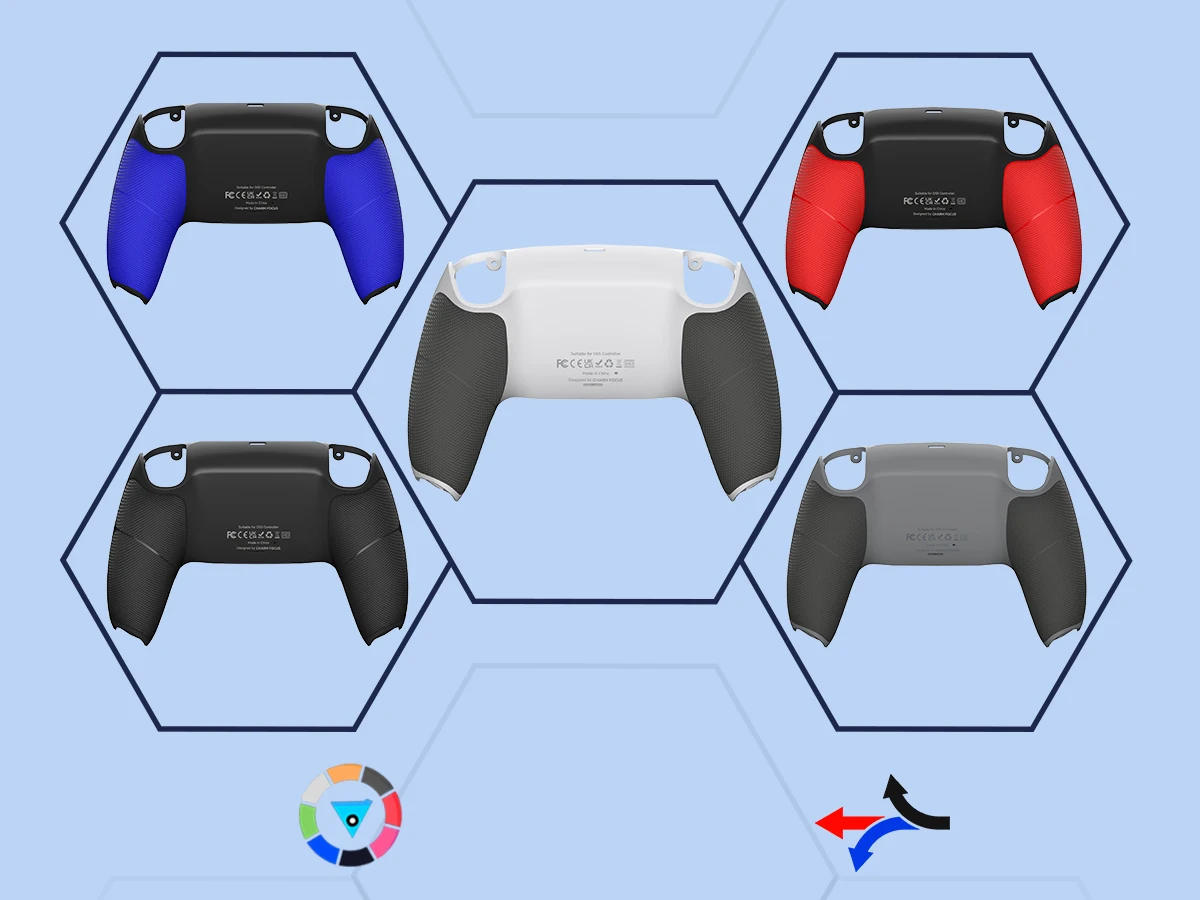 Newly Designed PS5 Controller DIY Shell Replacement, Dual Color Anti Slip Bottom, Compatible with BDM-010 020 030 040 050 Model
Newly Designed PS5 Controller DIY Shell Replacement, Dual Color Anti Slip Bottom, Compatible with BDM-010 020 030 040 050 Model