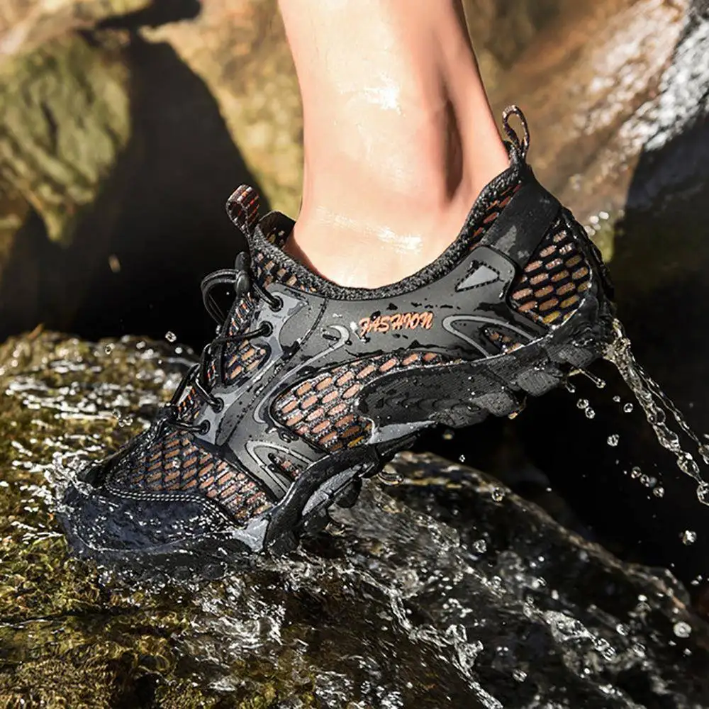 Men's Summer Hollow out Stream Trekking Shoes Outdoor Mountain Climbing Hiking Anti-Slip Sports Quick Interference Water Beac...
Men's Summer Hollow out Stream Trekking Shoes Outdoor Mountain Climbing Hiking Anti-Slip Sports Quick Interference Water Beac...