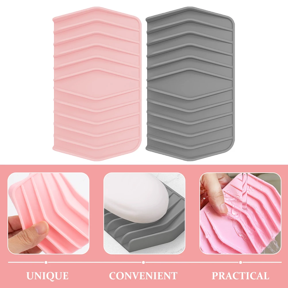 2 Pcs Silicone Soap Dish Non Slip Draining Shower Holder Large Capacity Easy Clean Kitchen Bathroom Soap Storage Tray
2 Pcs Silicone Soap Dish Non Slip Draining Shower Holder Large Capacity Easy Clean Kitchen Bathroom Soap Storage Tray