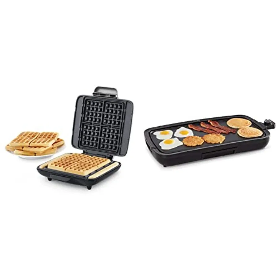 Deluxe No-Drip Waffle Iron Maker Machine 1200W + Hash Browns Lunch Snacks Non-Stick + Mess Free Sides Silver Deluxe Everyday El
Deluxe No-Drip Waffle Iron Maker Machine 1200W + Hash Browns Lunch Snacks Non-Stick + Mess Free Sides Silver Deluxe Everyday El