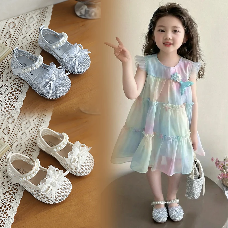 Kids Cute Mesh Princess Shoes New Breathable Girls Lace Bow Mary Jane Shoes Causal Lightweight Outdoor Children Dress Flat Shoes
Kids Cute Mesh Princess Shoes New Breathable Girls Lace Bow Mary Jane Shoes Causal Lightweight Outdoor Children Dress Flat Shoes
