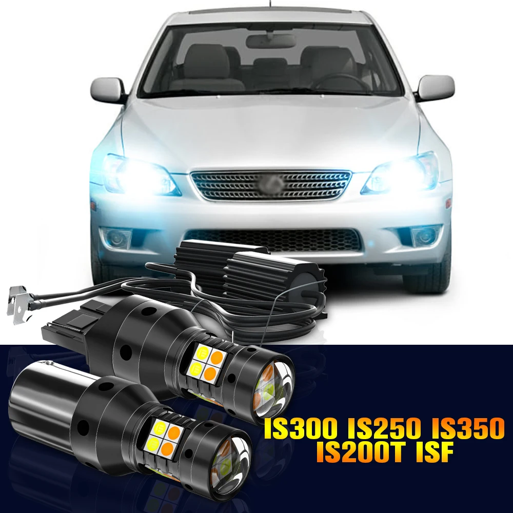 2pcs LED Dual Mode Turn Signal+Daytime Running Light DRL Lamp For Lexus IS300 IS250 IS350 IS200T IS F 2001-2017 Accessories
2pcs LED Dual Mode Turn Signal+Daytime Running Light DRL Lamp For Lexus IS300 IS250 IS350 IS200T IS F 2001-2017 Accessories