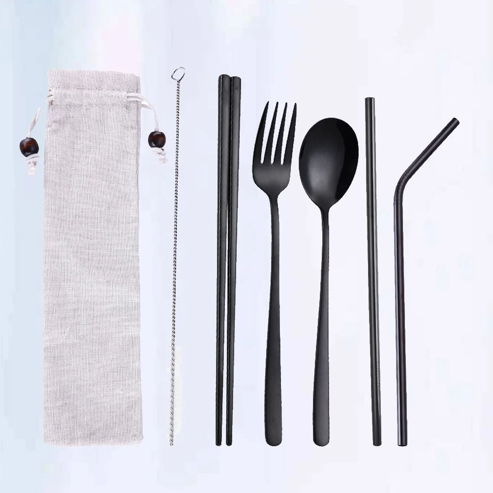 Stainless Steel Cutlery Set Reusable Rustless Utensils Portable Tableware Camping Silverware Kitchen Home Travel
Stainless Steel Cutlery Set Reusable Rustless Utensils Portable Tableware Camping Silverware Kitchen Home Travel