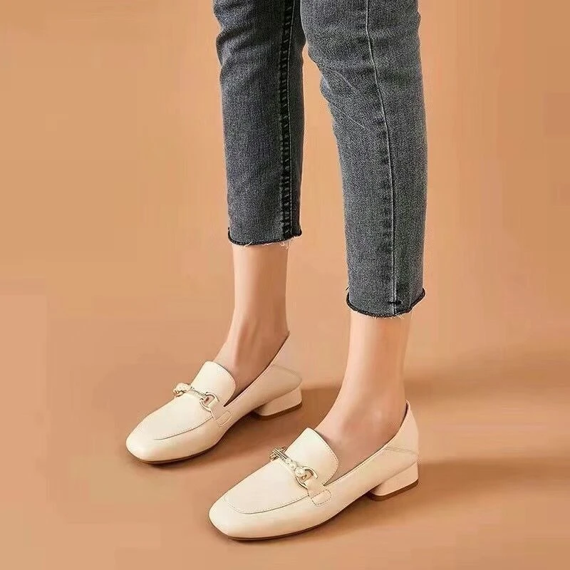 2026 New Women Square Toe Chunky Heel Loafers PU Leather Slip On Casual Office Lady Shoes
2026 New Women Square Toe Chunky Heel Loafers PU Leather Slip On Casual Office Lady Shoes