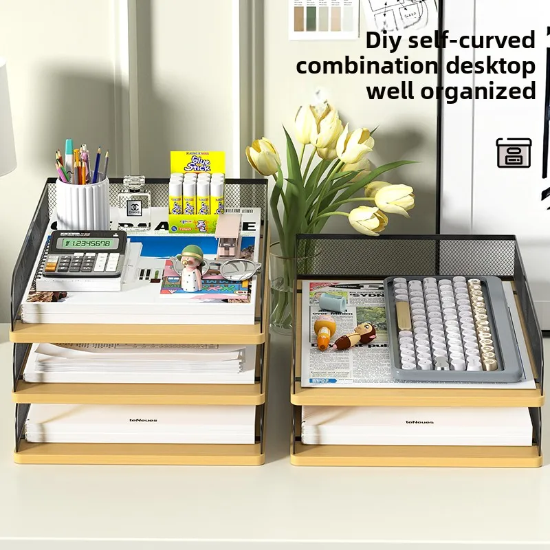 Set of 2 Vintage Wood & Metal Letter Tray,Desk Organizers Paper Tray,Desk Organizer Tray Office File Organizer(Black)
Set of 2 Vintage Wood & Metal Letter Tray,Desk Organizers Paper Tray,Desk Organizer Tray Office File Organizer(Black)