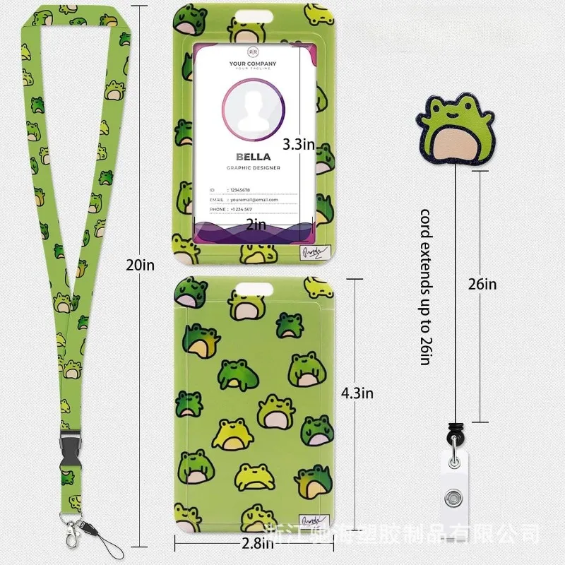 Выдвижной держатель для бейджа Frog с ремешком, клипса-роллер для ID-карт, пропусков, ключей, для работы и учебы
Выдвижной держатель для бейджа Frog с ремешком, клипса-роллер для ID-карт, пропусков, ключей, для работы и учебы