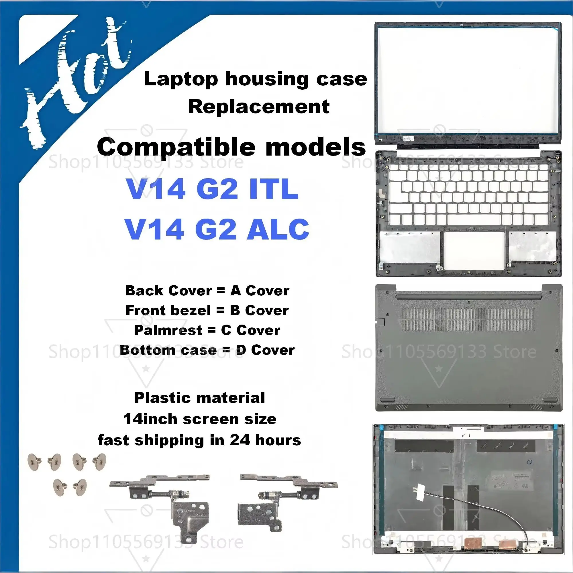 New PC Cover For V14 G2 ITL V14 G2 ALC LCD Back Cover Front Bezel Palmrest Upper Lower Bottom AP21R000310 HV460 Gray
New PC Cover For V14 G2 ITL V14 G2 ALC LCD Back Cover Front Bezel Palmrest Upper Lower Bottom AP21R000310 HV460 Gray