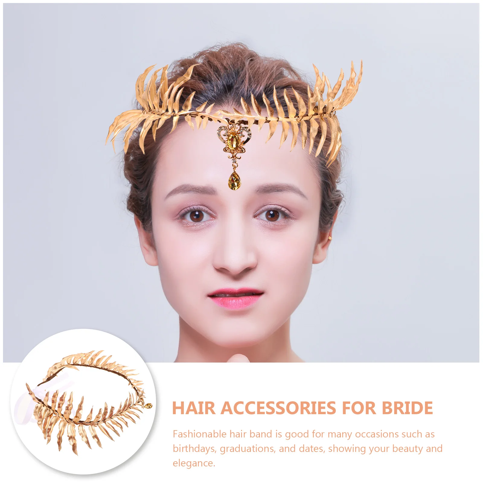 Women Headband with Leaf Design Delicate Color Lightweight Comfortable for Long Wear Bridal Wedding Party Hair Accessory Girls
Women Headband with Leaf Design Delicate Color Lightweight Comfortable for Long Wear Bridal Wedding Party Hair Accessory Girls