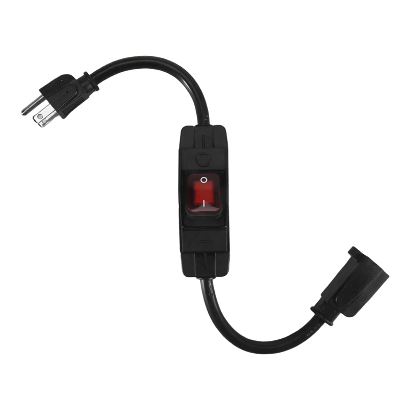 Удлинитель с 3-контактной вилкой и водонепроницаемым выключателем, 1875 Вт, усиленный, 14AWG, 1.5 фута, вилка стандарта США
Удлинитель с 3-контактной вилкой и водонепроницаемым выключателем, 1875 Вт, усиленный, 14AWG, 1.5 фута, вилка стандарта США