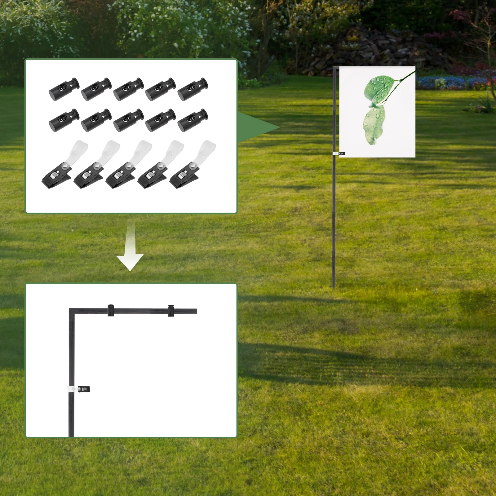 5Sets Garden Flag Stoppers Clips Musthave Small Convenient Store Carry Garden Flag Stopper with Clip
5Sets Garden Flag Stoppers Clips Musthave Small Convenient Store Carry Garden Flag Stopper with Clip