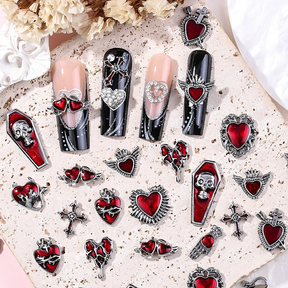 10PCS 3D Metal Halloween Nail Art Decoration Accessories Skull Spider Bat Charms Parts Manicure Decor Nail Supplies Materials
10PCS 3D Metal Halloween Nail Art Decoration Accessories Skull Spider Bat Charms Parts Manicure Decor Nail Supplies Materials