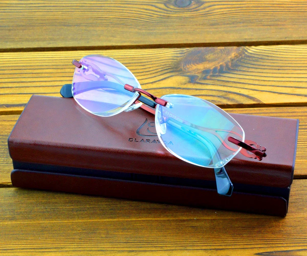 Wine Red Temples Rimless Reading Glasses Women Blue Purple Gradient Lens Elegant Reading Glasses Women Eyewear+0.75 to +4
Wine Red Temples Rimless Reading Glasses Women Blue Purple Gradient Lens Elegant Reading Glasses Women Eyewear+0.75 to +4