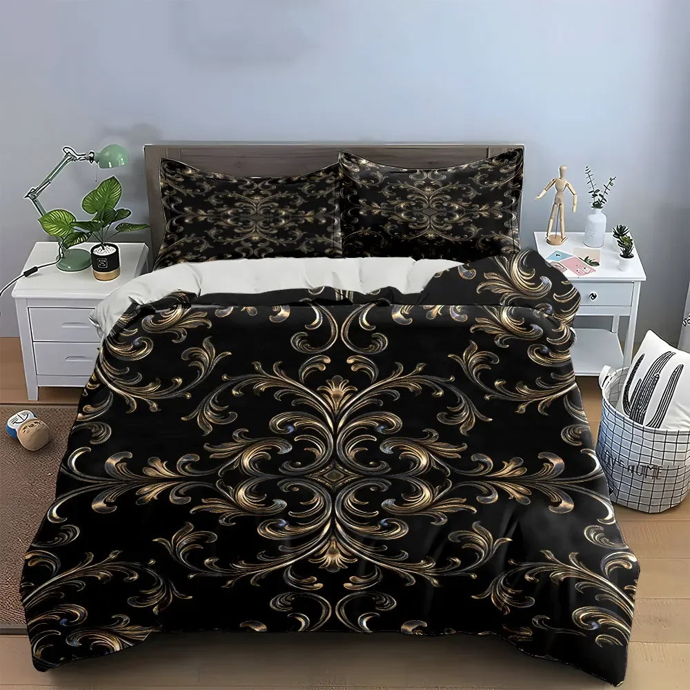 Luxury Pattern Decorative Set Soft Comfortable Duvet Cover Bedding Set Included 1*Duvet Cover & 2*Pillowcases, gift
Luxury Pattern Decorative Set Soft Comfortable Duvet Cover Bedding Set Included 1*Duvet Cover & 2*Pillowcases, gift