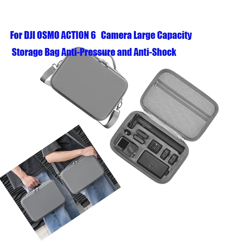 Large Capacity Storage Bag For DJI OSMO ACTION 6 Portable Camera Case Anti-Pressure Anti-Shock Travel Protective Carrying Pouch
Large Capacity Storage Bag For DJI OSMO ACTION 6 Portable Camera Case Anti-Pressure Anti-Shock Travel Protective Carrying Pouch