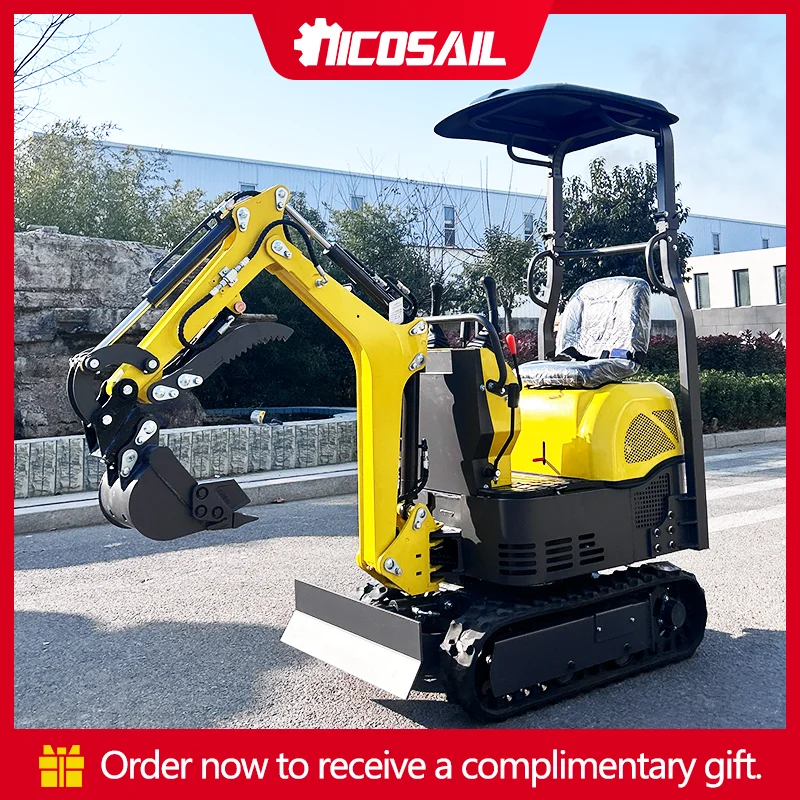 Mini Garden Digger OKW08 7.6Kw Rubber Tracks for Home Backyard Renovation 0.85 Ton 1.0 Ton Small Excavator
Mini Garden Digger OKW08 7.6Kw Rubber Tracks for Home Backyard Renovation 0.85 Ton 1.0 Ton Small Excavator