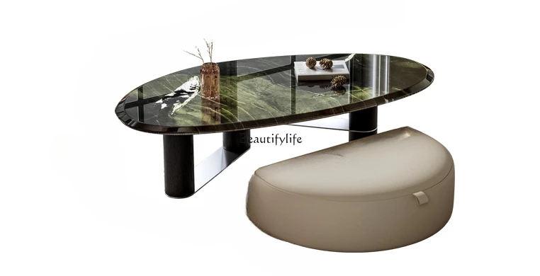 Italian minimalist marble coffee table living room home designer art small apartment high-end oval
Italian minimalist marble coffee table living room home designer art small apartment high-end oval