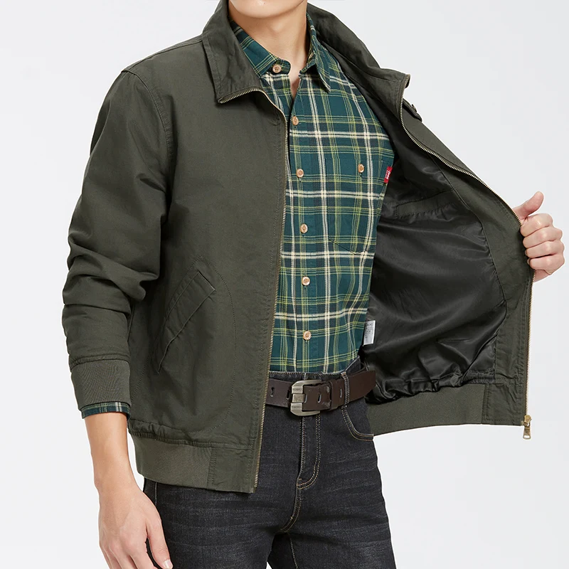Men's Casual Jacket Spring Autumn New Arrivals Pure Cotton Flight Jacket Loose Plus Size Workwear American Retro Young Men's Top
Men's Casual Jacket Spring Autumn New Arrivals Pure Cotton Flight Jacket Loose Plus Size Workwear American Retro Young Men's Top