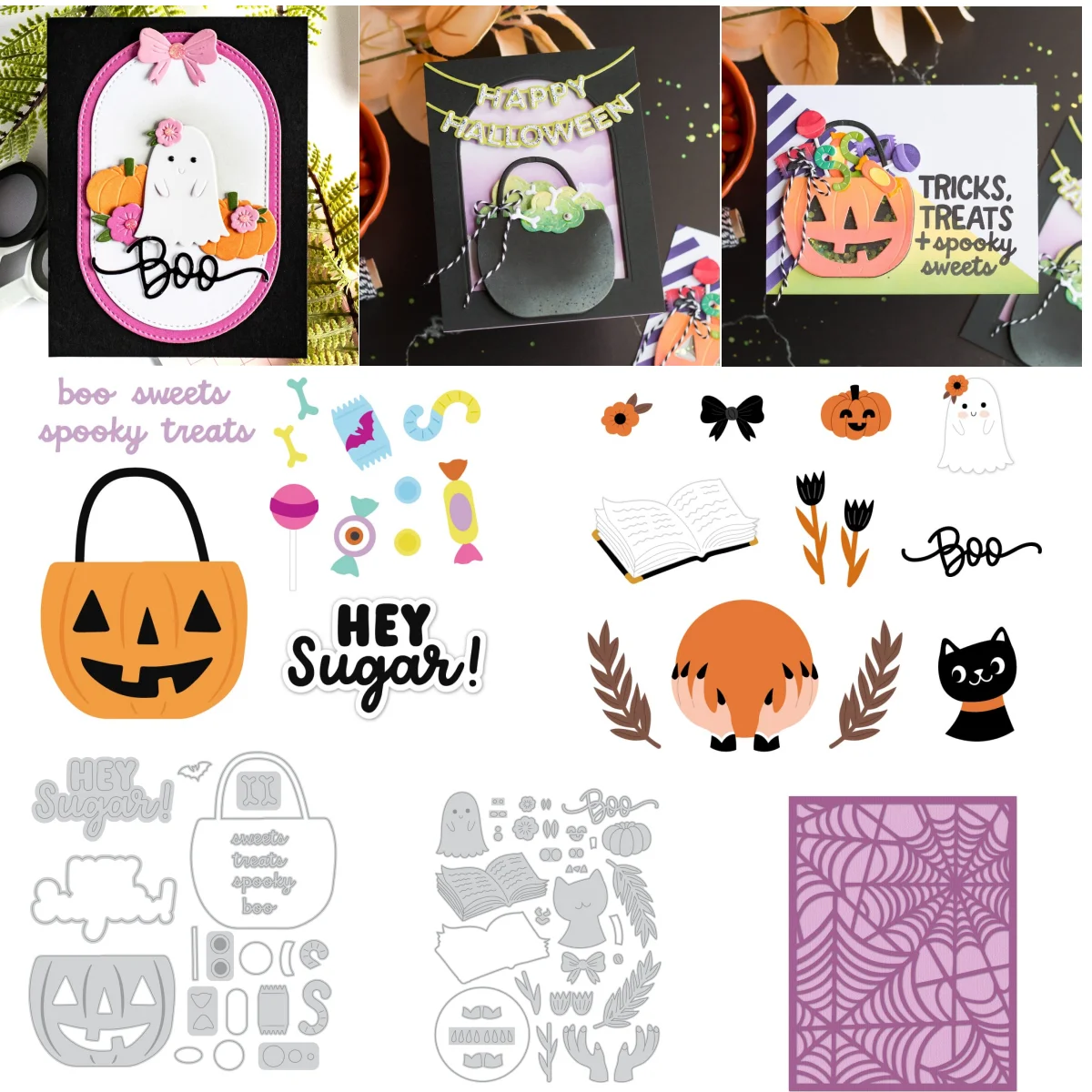 Halloween Sugar Spooky Sweets Metal Cutting Dies for DIY Making Card Scrapbook Embossed Paper Album Craft Supplies Template
Halloween Sugar Spooky Sweets Metal Cutting Dies for DIY Making Card Scrapbook Embossed Paper Album Craft Supplies Template