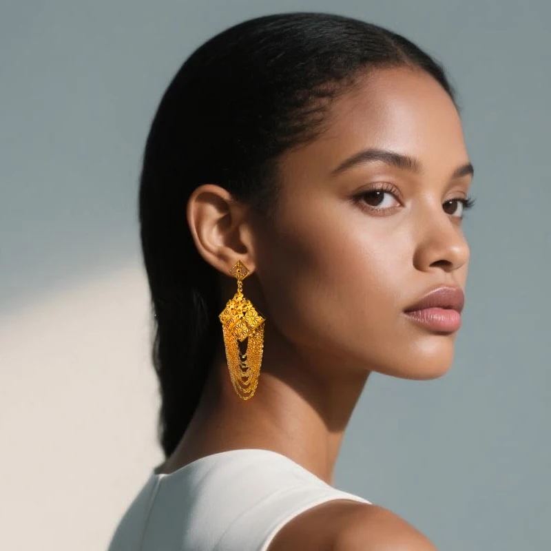 LByzHan Hot Dubai New 24K Gold Plated Earrings for Women's Romantic Party Gifts Jewelry
LByzHan Hot Dubai New 24K Gold Plated Earrings for Women's Romantic Party Gifts Jewelry