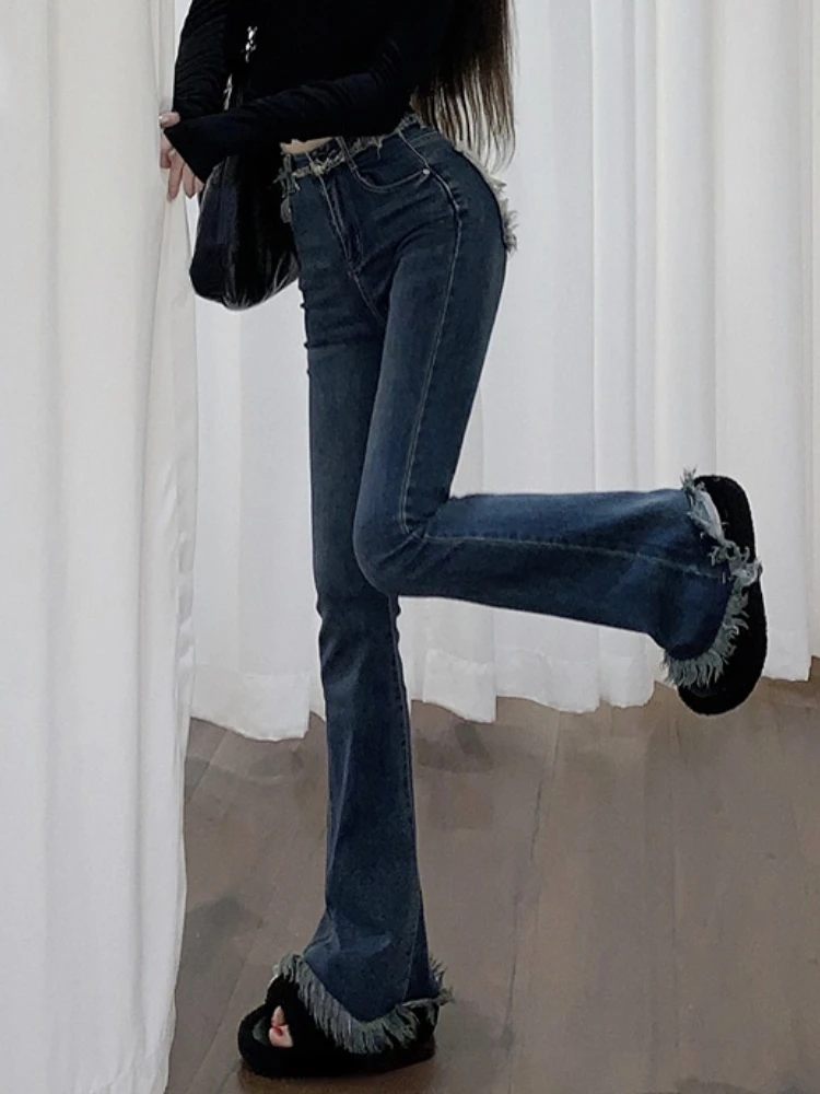 Spring Vintage Causal Jeans Women High Waist Y2K Denim Pants Female Korean Fashion Sexy Tassel Chic Slim Retro Trousers 2023 New
Spring Vintage Causal Jeans Women High Waist Y2K Denim Pants Female Korean Fashion Sexy Tassel Chic Slim Retro Trousers 2023 New