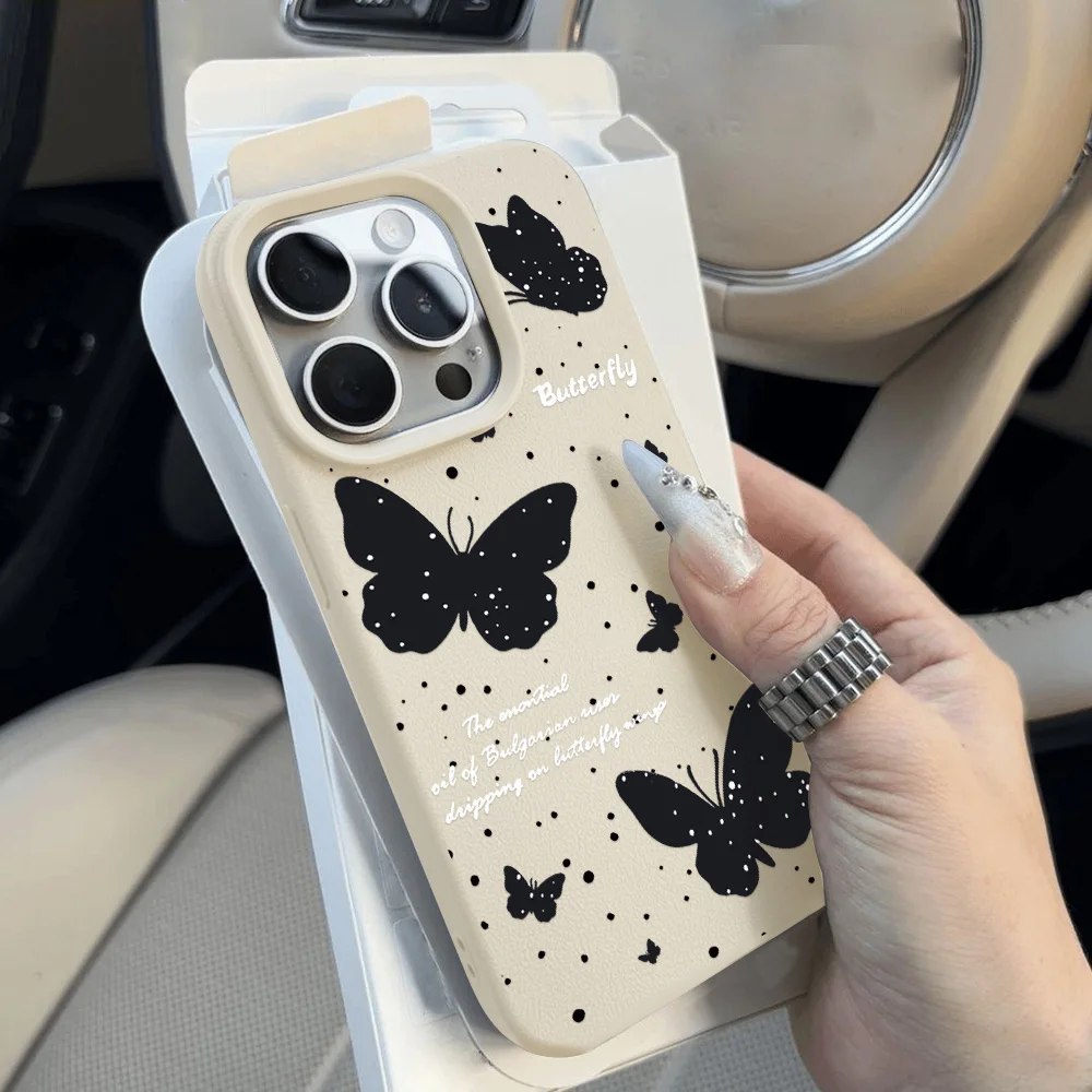 Black Butterfly Silicone Soft Phone Case For iPhone 11 16 15 13 12 14 17 Pro Max 17 Air Lichee Pattern Leather Shockproof Cover
Black Butterfly Silicone Soft Phone Case For iPhone 11 16 15 13 12 14 17 Pro Max 17 Air Lichee Pattern Leather Shockproof Cover