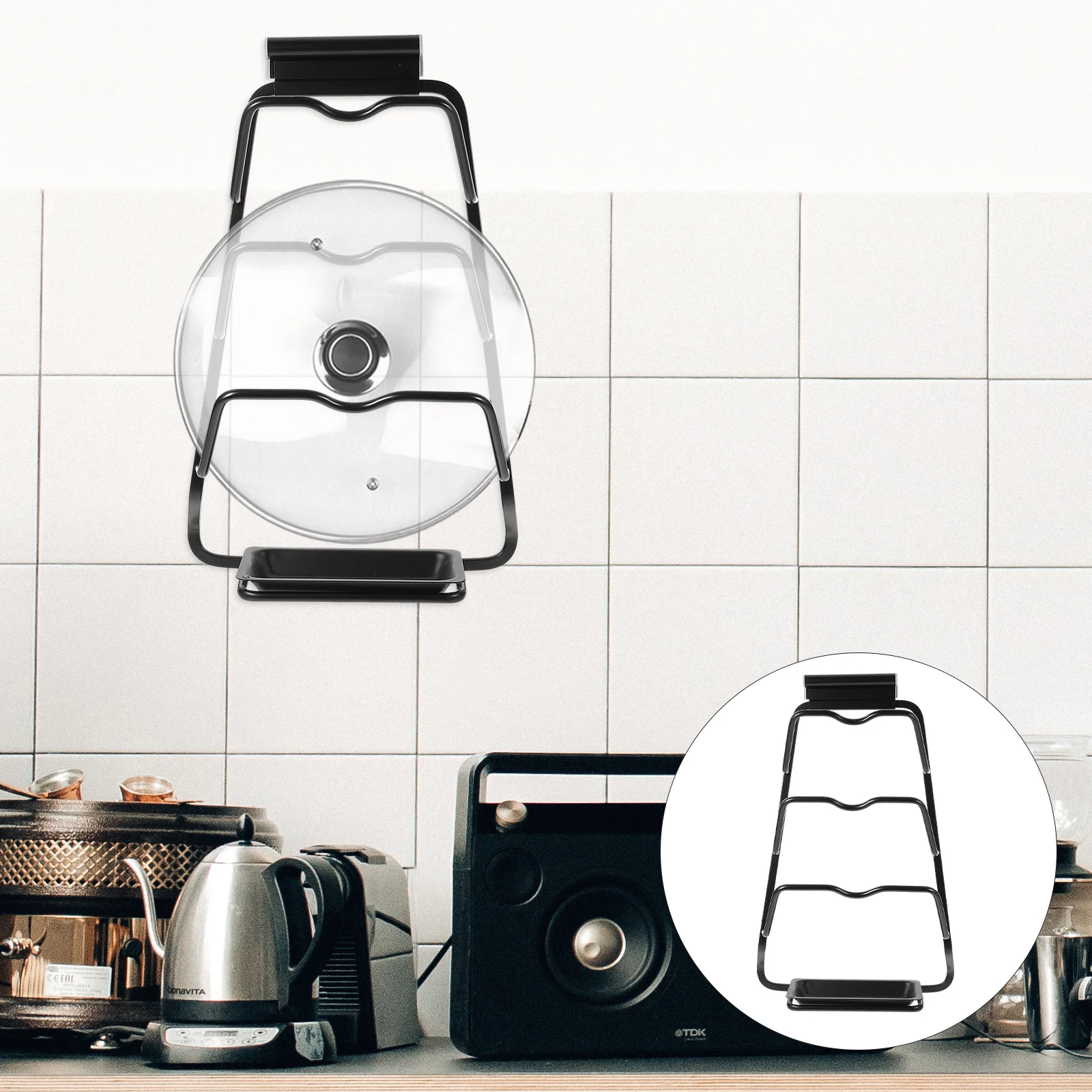 Pot Lid Organizer Punch-Free Wear-Resistant Pan Cover Rack Restaurant Kitchen Cabinet Lid Holder Household Reusable Rack
Pot Lid Organizer Punch-Free Wear-Resistant Pan Cover Rack Restaurant Kitchen Cabinet Lid Holder Household Reusable Rack
