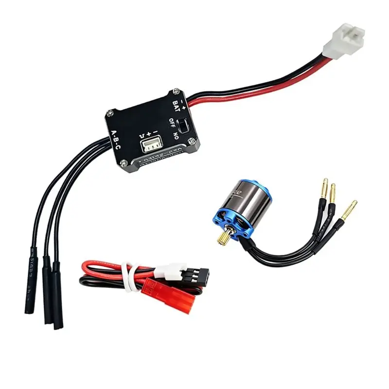 Комплект бесщеточного двигателя WOWFU-25A ESC 1212 5000KV с внешним ротором для радиоуправляемых краулеров 1/30 Axial SCX30, 1/18 TRX4M, FCX18, 1/24 SCX24
Комплект бесщеточного двигателя WOWFU-25A ESC 1212 5000KV с внешним ротором для радиоуправляемых краулеров 1/30 Axial SCX30, 1/18 TRX4M, FCX18, 1/24 SCX24