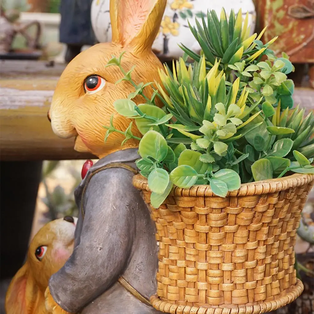 Large Resin Bunny Garden Statue Decorative Animal Figurine for Fairy Garden Outdoor Decorations
Large Resin Bunny Garden Statue Decorative Animal Figurine for Fairy Garden Outdoor Decorations