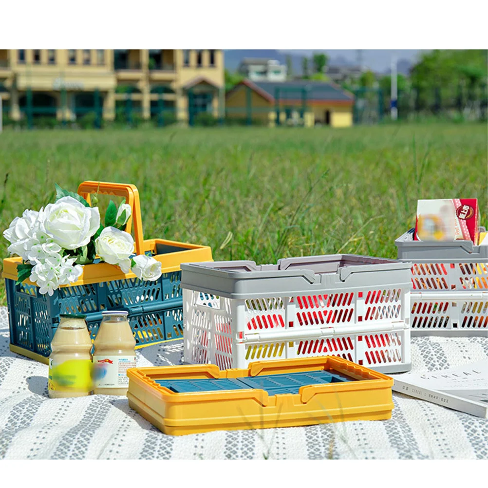 Lightweight Plastic Storage Basket Foldable Large Capacity Laundry Snack Organizer Sundries Basket Hand Carry Storage Case White
Lightweight Plastic Storage Basket Foldable Large Capacity Laundry Snack Organizer Sundries Basket Hand Carry Storage Case White