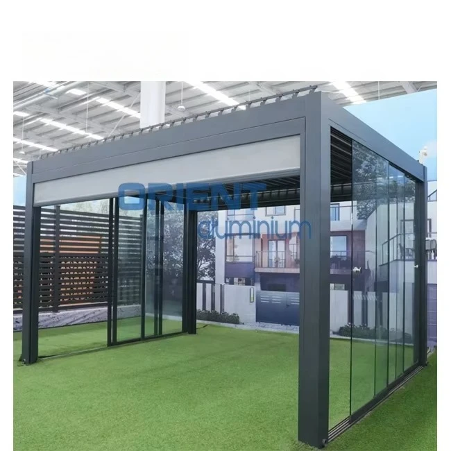 Modern Design Motorized Aluminum Pergola Bioclimatic Aluminum Pergolas for Outdoors Aluminum Retractable Pergola
Modern Design Motorized Aluminum Pergola Bioclimatic Aluminum Pergolas for Outdoors Aluminum Retractable Pergola