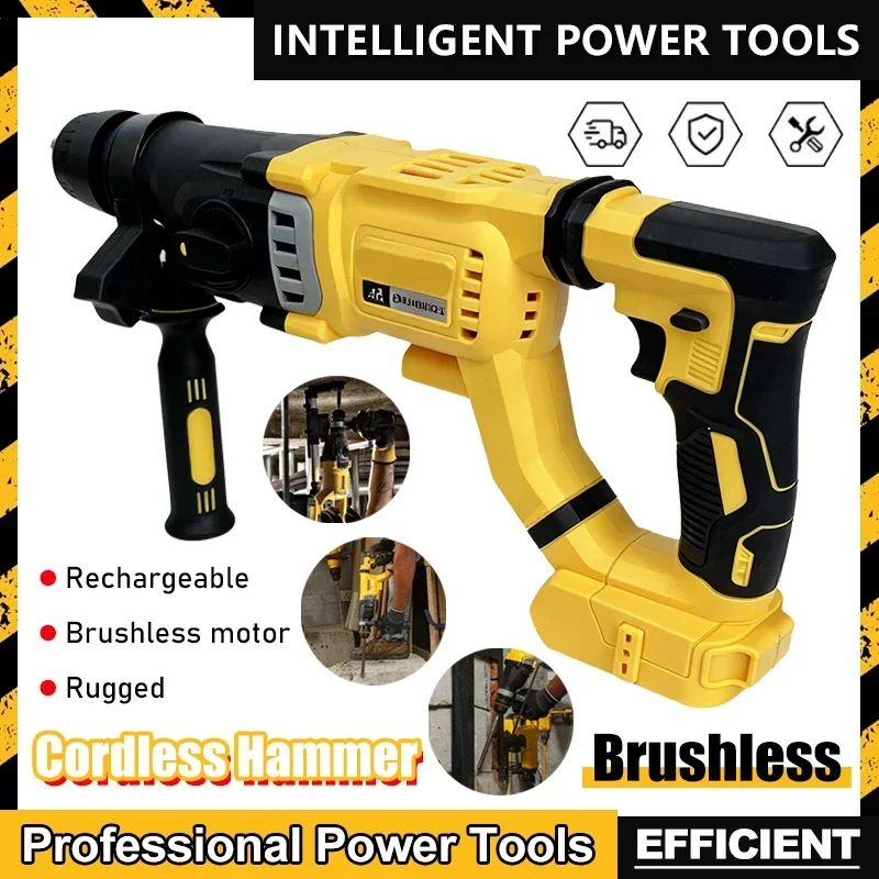 Подходит для Dewalt DCH263 20 В, бесщеточный аккумуляторный молоток SDS PLUS, D-образная ручка, роторный электрический молоток, настенная дрель для бетона, электроинструменты
Подходит для Dewalt DCH263 20 В, бесщеточный аккумуляторный молоток SDS PLUS, D-образная ручка, роторный электрический молоток, настенная дрель для бетона, электроинструменты