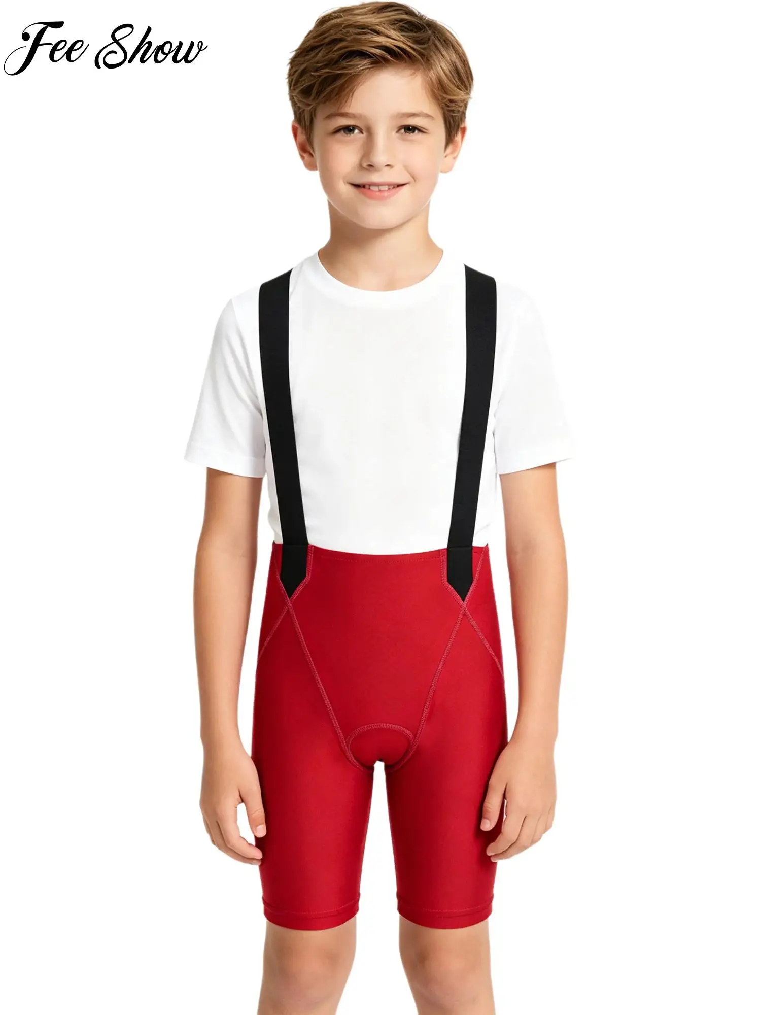 4-14Y Kids Boys Girls Cycling Bib Shorts Cross Back Elastic Straps Quick-drying Padded Shorts for Sports Training
4-14Y Kids Boys Girls Cycling Bib Shorts Cross Back Elastic Straps Quick-drying Padded Shorts for Sports Training