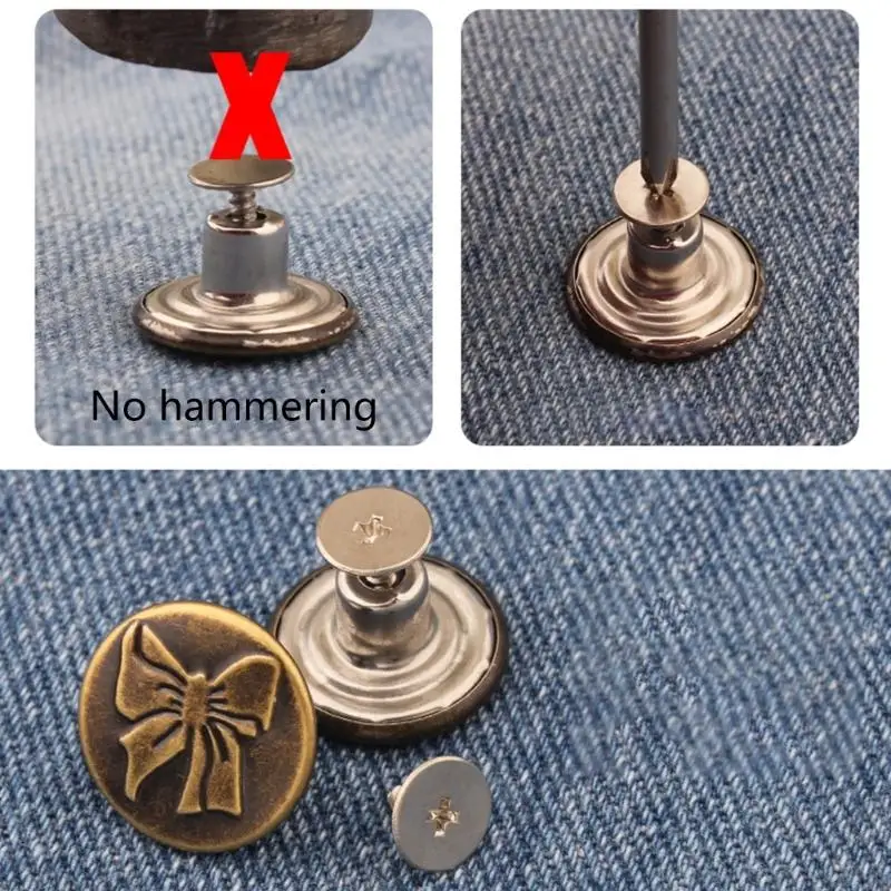 77JF 10 Pcs 17mm Jeans Buttons Replacement Buttons Easy to Use Trousers Buttons for Instantly Waist Size Adjustment
77JF 10 Pcs 17mm Jeans Buttons Replacement Buttons Easy to Use Trousers Buttons for Instantly Waist Size Adjustment