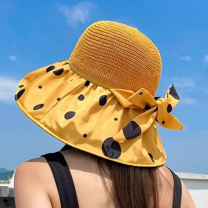 2025 New Fisherman's Sun Hat Korean Version Versatile Outdoor Sun Hat Big Brim Bow Face Covering Sun Protection Women's Hat
2025 New Fisherman's Sun Hat Korean Version Versatile Outdoor Sun Hat Big Brim Bow Face Covering Sun Protection Women's Hat