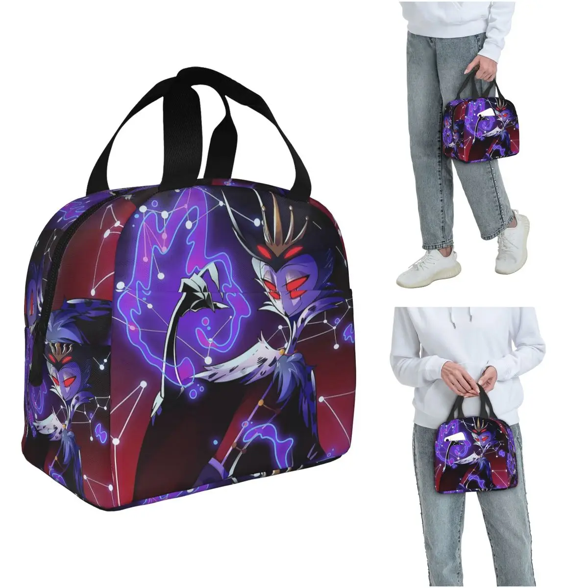 Helluva Boss Cartoon Insulated Lunch Bag for Women Kids Portable Food Boxes Thermal Lunch Box Tote
Helluva Boss Cartoon Insulated Lunch Bag for Women Kids Portable Food Boxes Thermal Lunch Box Tote
