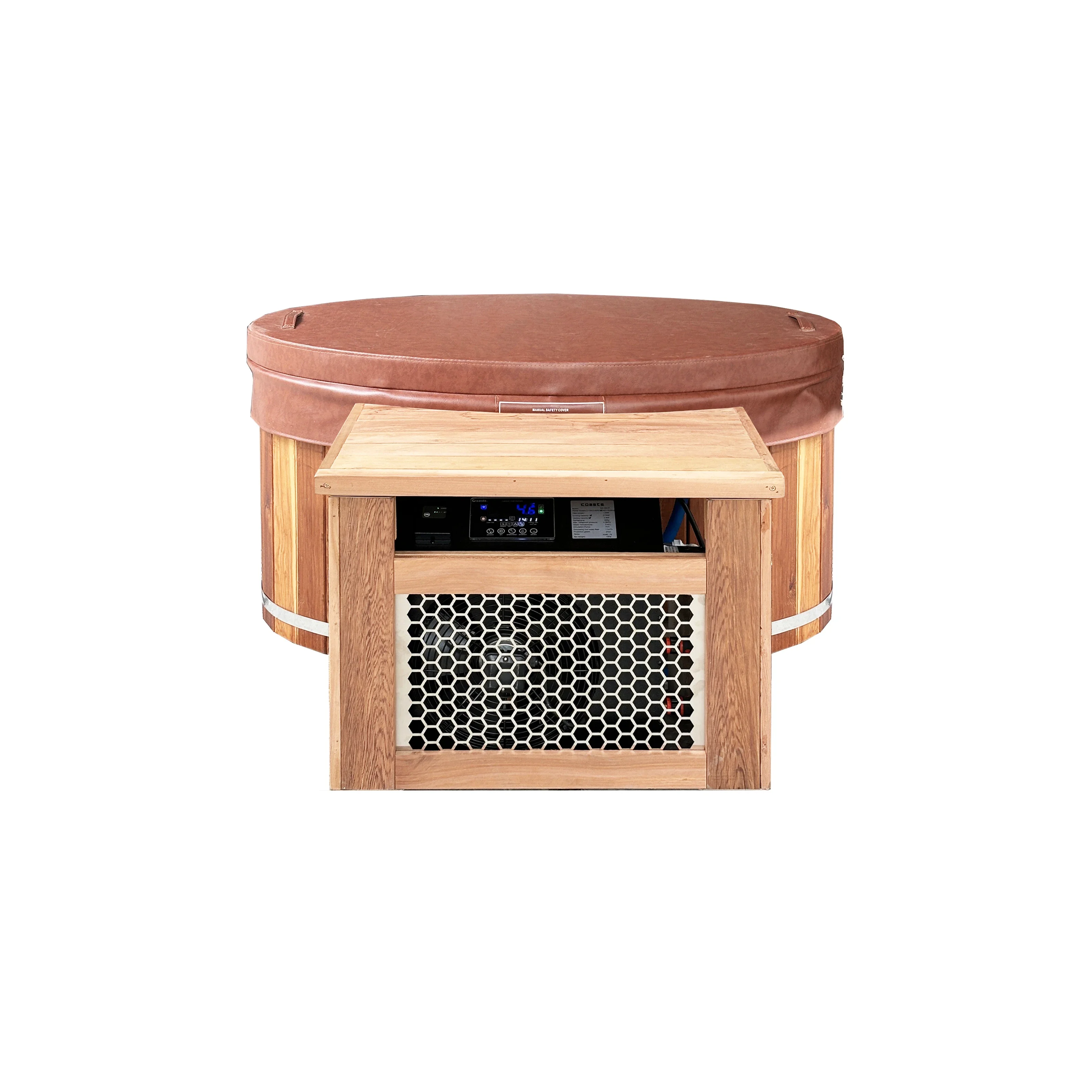 High Quality Custom Made Wooden Barrel Luxury Ice Bath Tub And Showers Cold Plunge
High Quality Custom Made Wooden Barrel Luxury Ice Bath Tub And Showers Cold Plunge