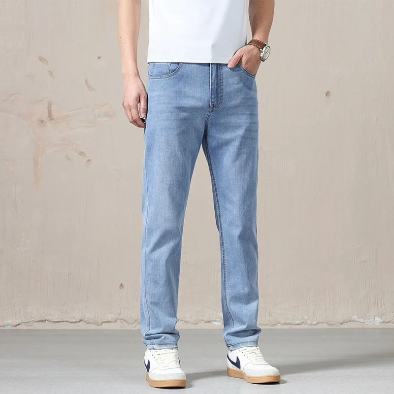 Spring Summer New Business Jeans Blue and Gray Men Stretch Straight Comfortable Casual Denim Long Pants Classic Style Male
Spring Summer New Business Jeans Blue and Gray Men Stretch Straight Comfortable Casual Denim Long Pants Classic Style Male