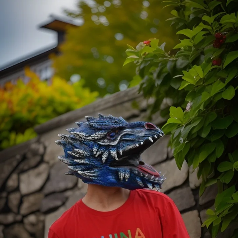 Sunshine Handsome Cool Dinosaur Simulation Dragon Head Mask HalloweencosplayProps
Sunshine Handsome Cool Dinosaur Simulation Dragon Head Mask HalloweencosplayProps
