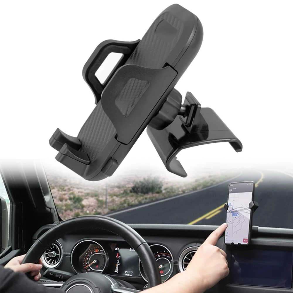 Dashboard Clip-On Phone Mount Holder For Jeep Wrangler JL 2018+ Air Vent Cell Phone Clamp
Dashboard Clip-On Phone Mount Holder For Jeep Wrangler JL 2018+ Air Vent Cell Phone Clamp