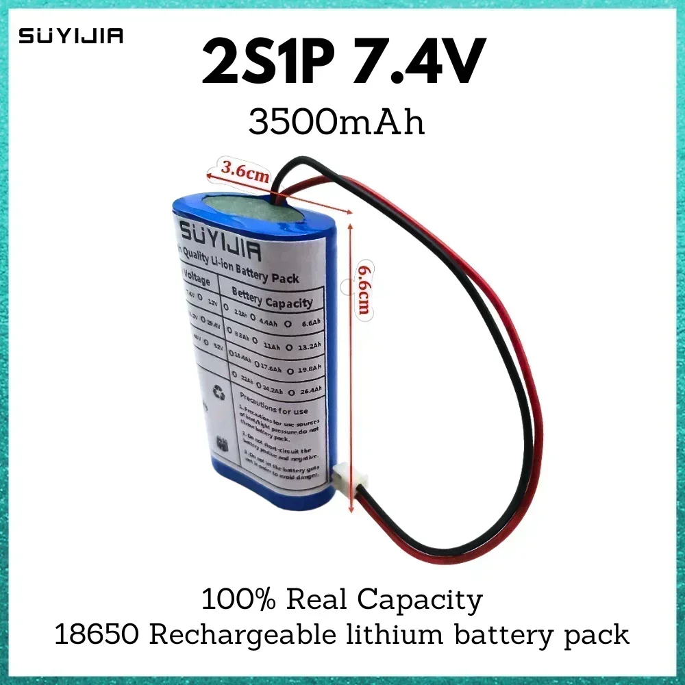 New 18650 2S1P 7.4V 3500mAh lithium-ion battery pack with built-in bms for water bullet gun electric toys car truck boat toys
New 18650 2S1P 7.4V 3500mAh lithium-ion battery pack with built-in bms for water bullet gun electric toys car truck boat toys