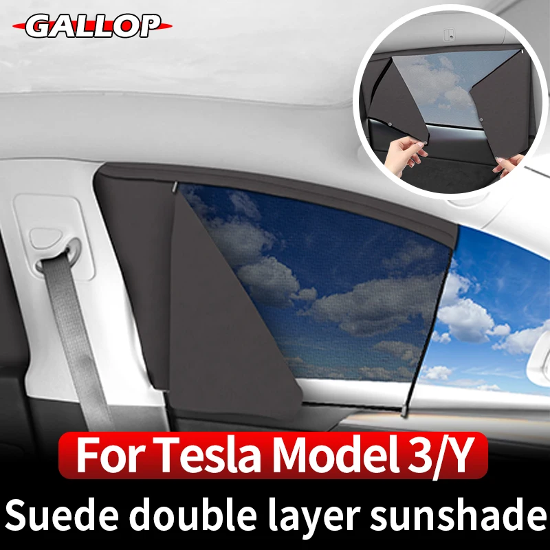 For Tesla Model 3 Model Y Double Layer Sunshade Car Curtains Insulation Interior Modification Special Accessories Trim Refit Kit
For Tesla Model 3 Model Y Double Layer Sunshade Car Curtains Insulation Interior Modification Special Accessories Trim Refit Kit