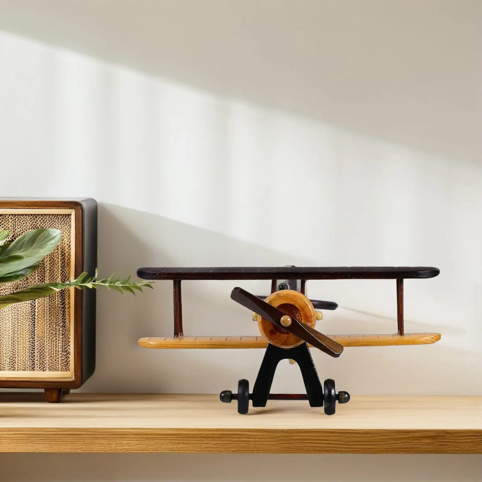 Wooden Airplane Decoration Vintage Style Retro Propeller Plane Ornament for Living Room Bedroom Study Desk Bookshelf Nursery
Wooden Airplane Decoration Vintage Style Retro Propeller Plane Ornament for Living Room Bedroom Study Desk Bookshelf Nursery