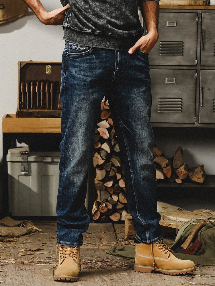 Мужские джинсы Jieren American Style Heavyweight Straight Leg: модные винтажные повседневные брюки премиум-класса для мужчин на весну-осень
Мужские джинсы Jieren American Style Heavyweight Straight Leg: модные винтажные повседневные брюки премиум-класса для мужчин на весну-осень